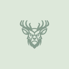A bold, aggressive deer logo symbolizing strength, dominance, and untamed nature.