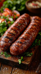 Baltic Smoked Sausage smooth and subtly spiced with a balanced smokiness light brown casing with a smooth