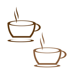 cup of coffee with steam