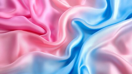 Fototapeta premium Pink blue silk fabric ombre texture background
