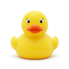 yellow rubber duck isolated on white. yellow duck toy isolated on white background.