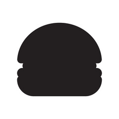 Double beef with cheese burger silhouette design for icon, brand, document