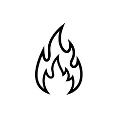 Burning Ember: A stark outline of flames leaps with fierce energy.