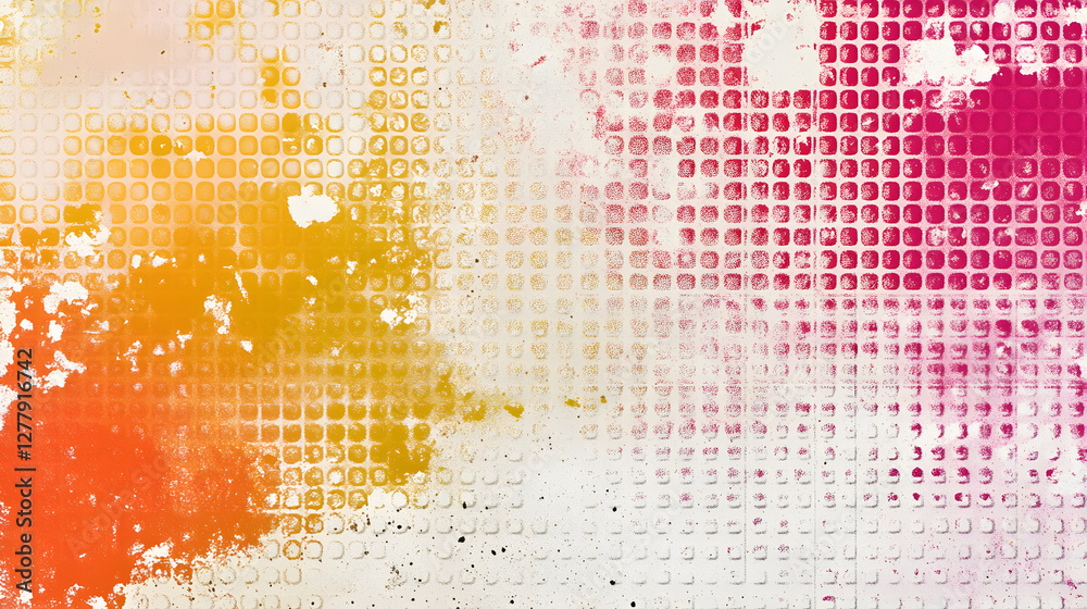 Poster colorful abstract texture with a gradient and dotted pattern