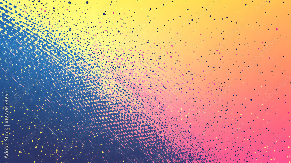 Aufkleber colorful gradient background with a textured pattern and specks of light