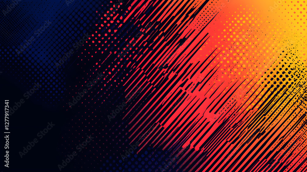 Aufkleber abstract gradient with vibrant colors and texture