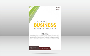 Corporate business flyer design template