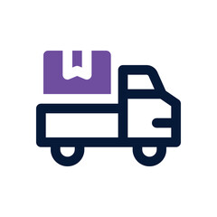 delivery dual tone icon. Sleek and modern vector icon for websites, mobile apps, marketing materials, and corporate design. Fully scalable and ready to use.