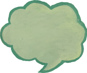 chat bubble hand drawn watercolor illustration