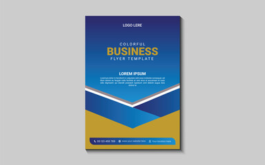 Corporate business flyer design template
