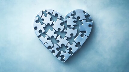 A Heart Shaped Puzzle: Symbol of Love, Unity, and Connection