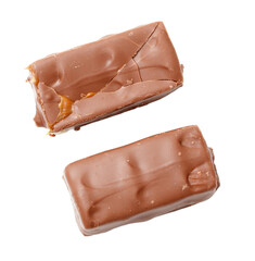 Two chocolate bars are shown side by side