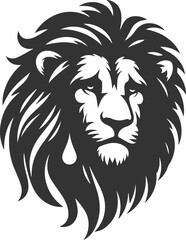 A lion with drooping ears looking heartbroken