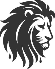Fototapeta premium A lion with drooping ears looking heartbroken