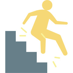 People Fall Accident Illustration