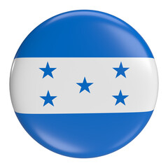Honduras round flag icon with transparent background