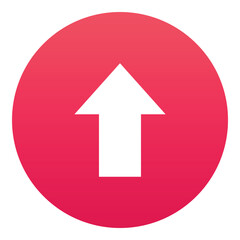 Gradient color icon, illustration for Arrow upload.
