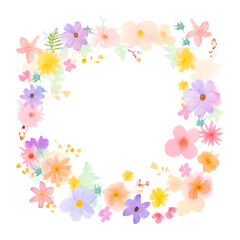 Fototapeta premium PNG Flowers art illustration colorful.