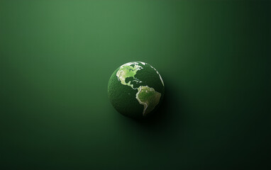 Fototapeta premium Planet Earth on Pastel Background with Copy Space 