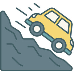 Car Fall Sticker