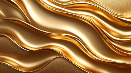 Obraz premium Golden Waves: Abstract Luxury Background