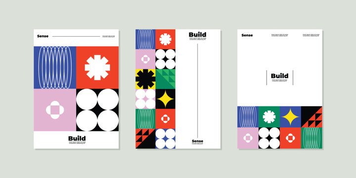 Modern Geometric Business Presentation Templates. Minimalist Geometric Cover. Flyer Design. Poster. Banner. Background. Brochure. Catalog. Magazine. Notebook.