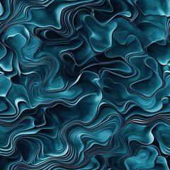 Fototapeta premium Velvet Burnout Fabric Texture Water Ripple Seamless Pattern Design