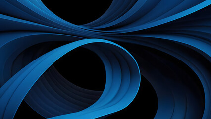 Elegant Blue Abstract Swirls – High-Quality 4K Wallpaper
