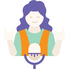 Rocker Singer Illustration