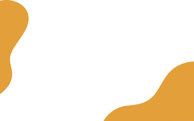 Modern yellow abstract quarter shape