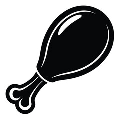vector illustration of a chicken leg