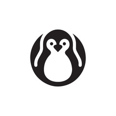 Minimalist Penguin Logo.