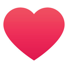 Gradient color icon, illustration for Like, heart, favorite, romance.