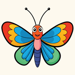 Fototapeta premium butterfly on white background