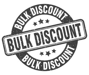 bulk discount stamp. bulk discount label. round grunge sign