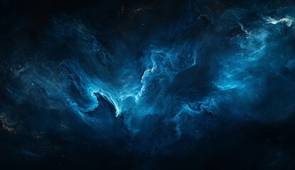 Obraz premium Cosmic Nebula swirls, deep space, stellar background, digital art, website header