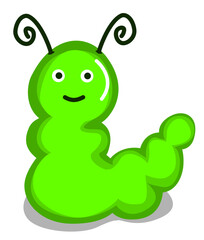 Ilustración de una oruga