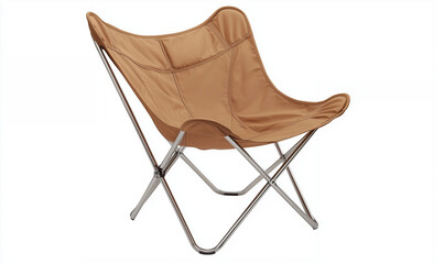 Collapsible Outdoor Chair with Durable Steel Frame for Practical Outdoor Seating