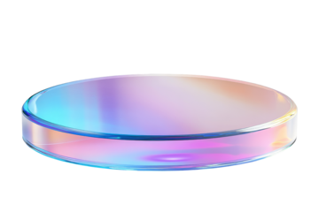 Showcasing colorful glass disc studio digital art abstract