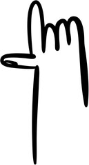 human hand quircky illustration