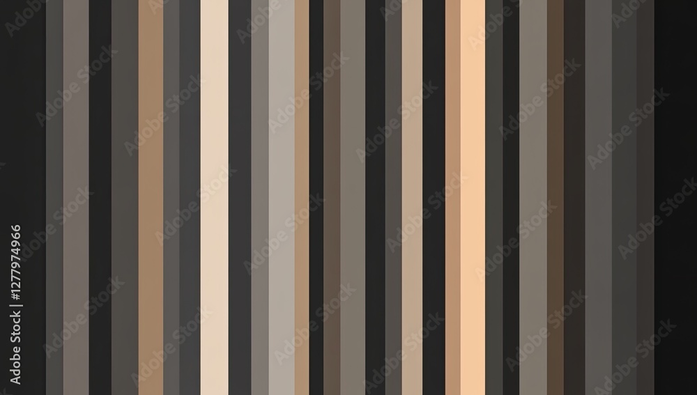 Poster vertical striped pattern, neutral colors, dark background. abstract design for website or print