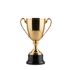Gold Trophy: Award, Prize, Victory, Success isolated on transparent background