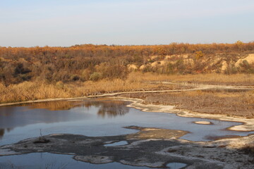 Fototapeta premium flooded quarry, reservoir