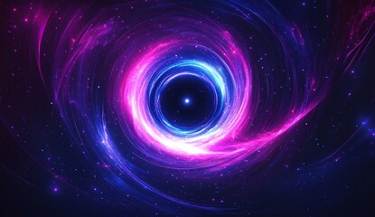 Cosmic swirl nebula background, vibrant energy vortex