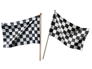 Checkered racing flags, Racer flags, and checkered flags isolated