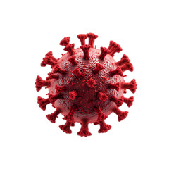 Coronavirus: Microscopic Image & Facts isolated on transparent background