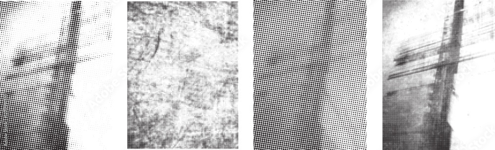 Fototapete Grunge textures set. Collection of vector, distress, textures .Simply Place grungy textured overlay over any Object to Create grunge ,dirty effect .Various distressed texture for your design.