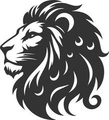 A lion old knowing expression