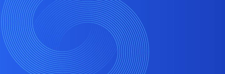 Blue gradient abstract circle shape background vector design