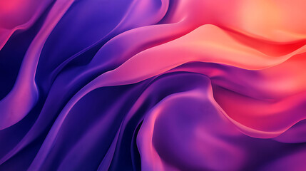 Obraz premium Abstract Purple and Pink Draped Fabric Waves